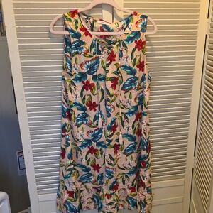 FOX Pink Floral Hawaiian Print Mini Dress Size 1